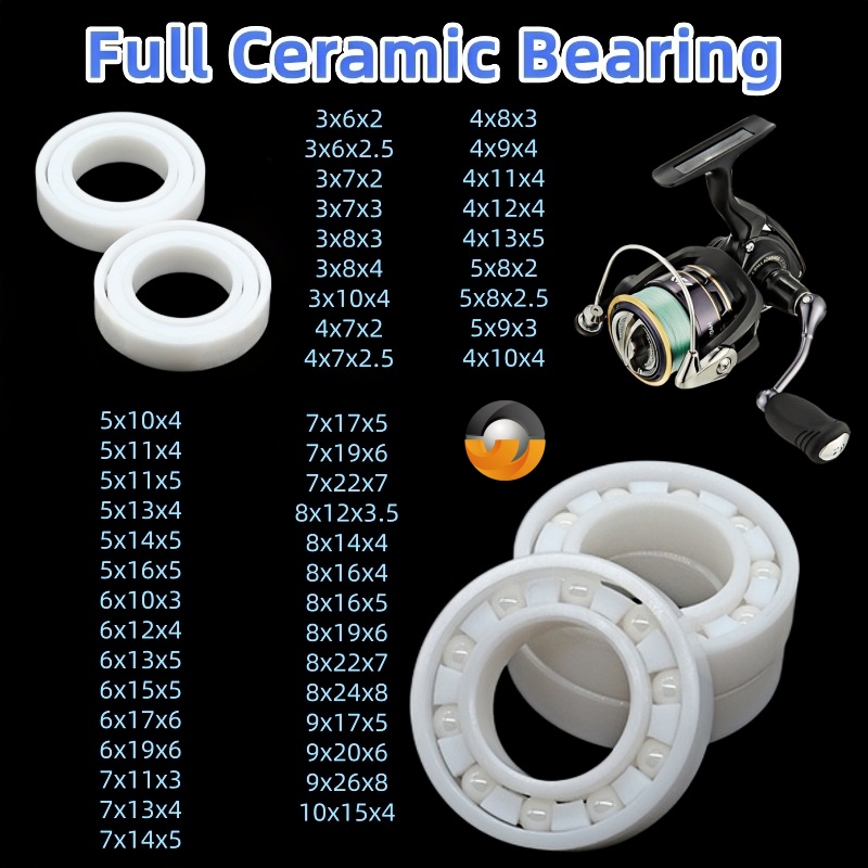 Fly Reel - 1pc MR84CE 4x8x3mm Full Zirconia Ceramic