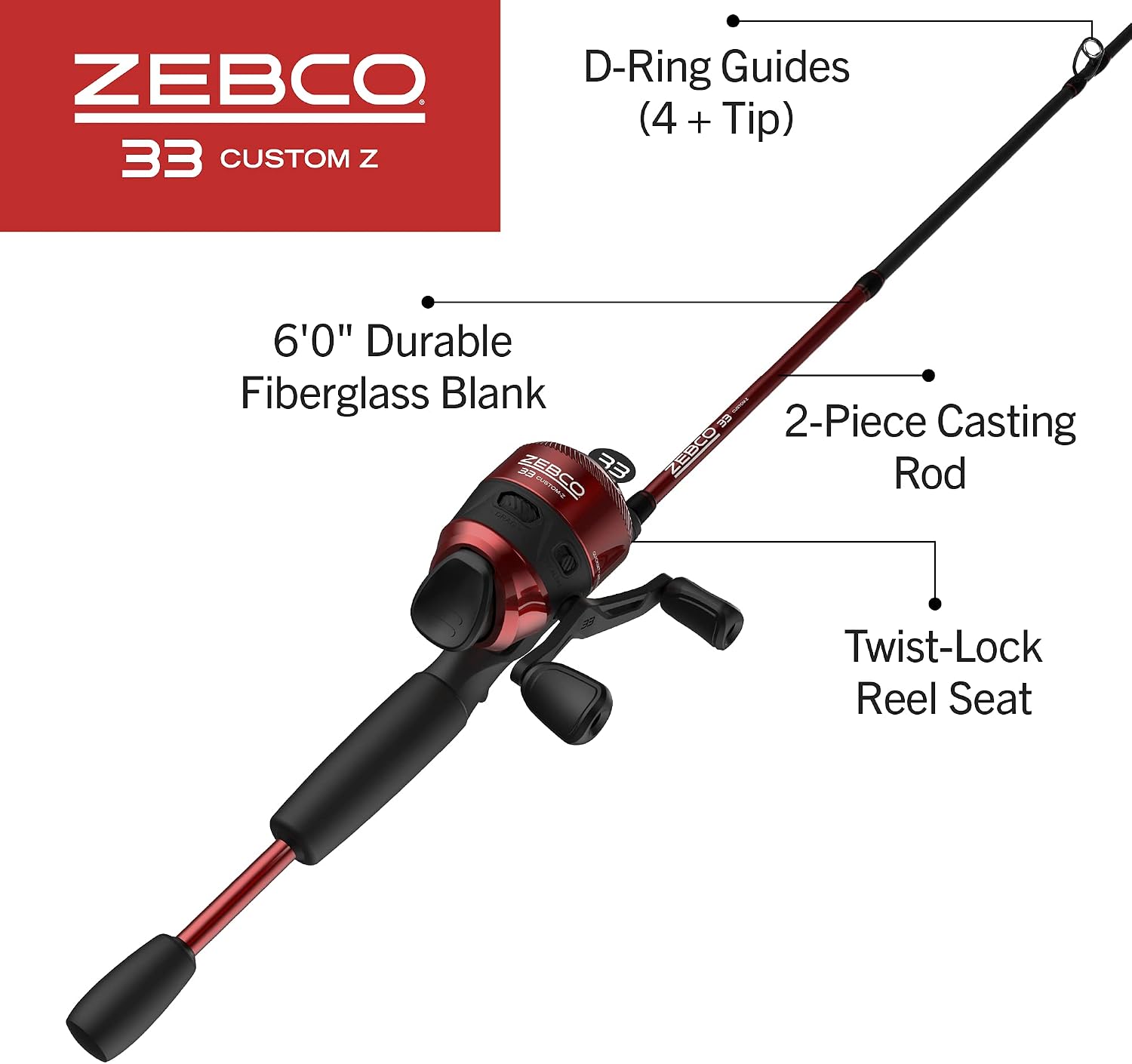 Spincast Reel and 2-Piece Fish - Spincast Reel ulasan dan harga