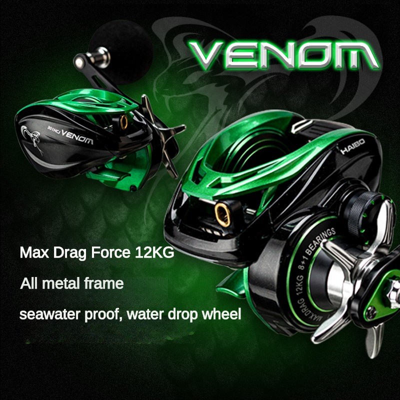 HAIBO VENOM Anti-saltwater Fis - Ice Fishing Reel ulasan dan harga