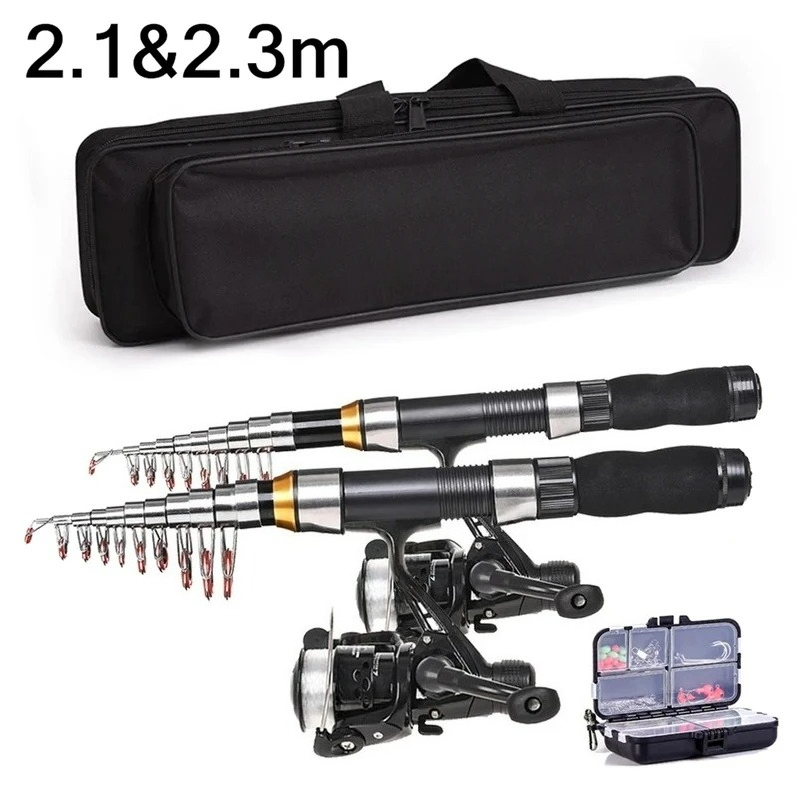 BRAVMAK 2.1/ 2.3 mTelescopic F - Spincast Reel ulasan dan harga